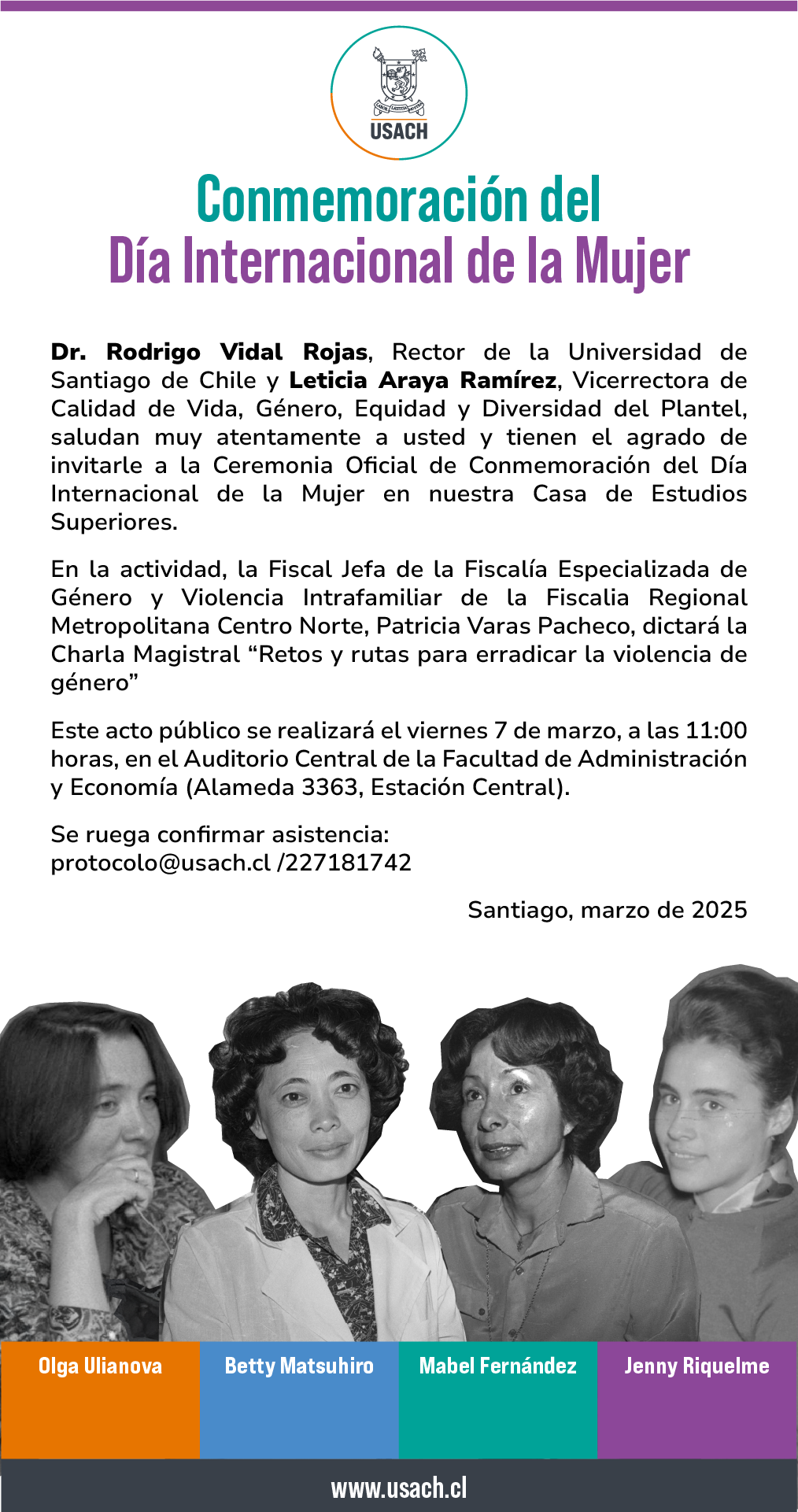 Afiche con los detalles de la actividad.