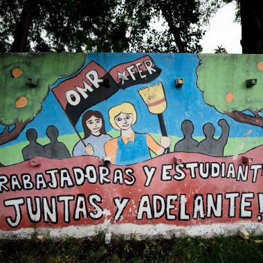 Foto de un mural en el Campus.