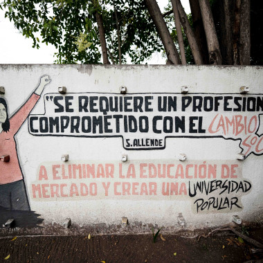 Foto de un mural en el Campus.