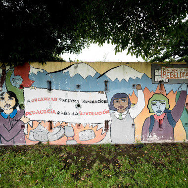 Foto de un mural en el Campus.