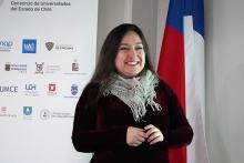  Dra. Carolina García González, jefa de carrera de Pedagogía en Historia y Ciencias Sociales de la Usach