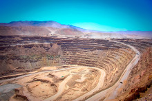 Mina de cobre a tajo abierto