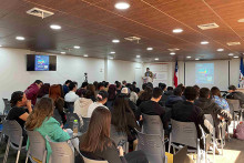 Asistentes al Primer Encuentro de Estudiantes en auditorio