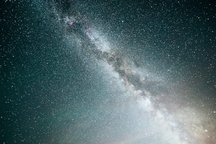 The Milky Way galaxy across a star-filled sky.