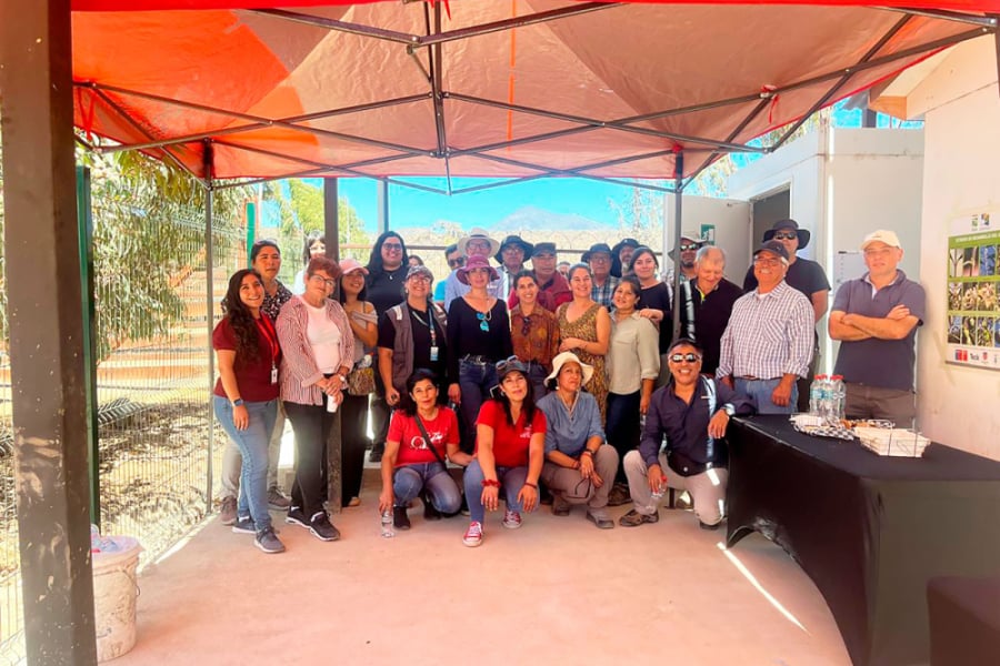 En la imagen se muestran a las y los funcionarios que participaron de la capacitación