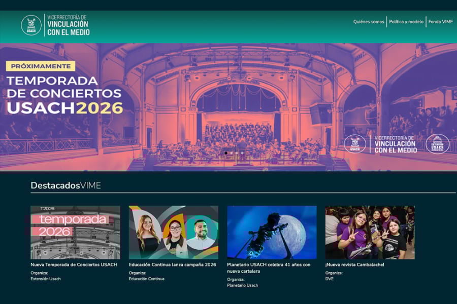 En la fotografia aparece un pantallazo del encabezado del nuevo sitio web VIME