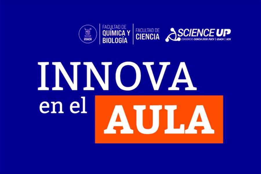 Afiche. Fondo azul, letras blancas y un cuadro de información en tono naranjo.